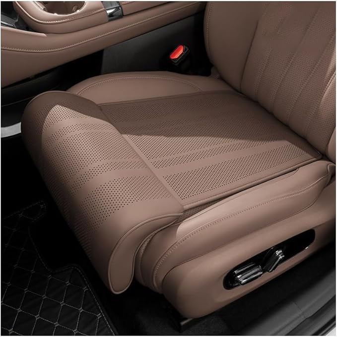 Car Seat Extender Cushion for Honda Pilot 2002-2020 2021 2022 2023 2024 2025 2026, Leather Leg Extender Cushion for Car Seats Office Chairs, Car Seat Extender Pad Leg Support,B Brown