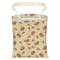 AXZOPDE Cute Car Trash Can, Hanging Canvas Car Back Seat Organizer and Storage Bag, Funny Car Trash Bag For Travelling, Outdoor Cute Bear Strawberry