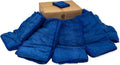 The Rag Company - Car Wash Towel - Professional Microfiber Auto Detailing and Drying Towels, Lint-Free, Streak-Free, Great for General Cleaning, 320gsm, 16in x 27in, Royal Blue (Wholesale Case of 125)