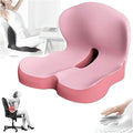 Memory Foam L-Shaped Integrated Seat Cushions for Car Truck Driver Ergonomic L Shape Lumbar Cushion Sciatica Back Pain Relief Office Chair Butt and Back Support Pillow Long Driving Booster Seat (E1)