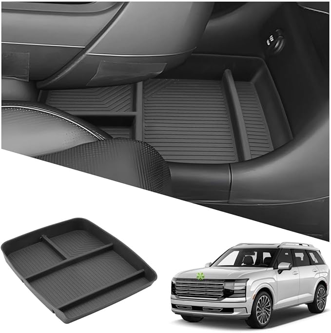 Ruiya 2026 Palisade Lower Console Organizer for Hyundai Palisade 2026 Accessories ABS Material Under Console Organizer Compatible with 2026 Hyundai Palisade Calligraphy/Limited/XRT Pro/SEL