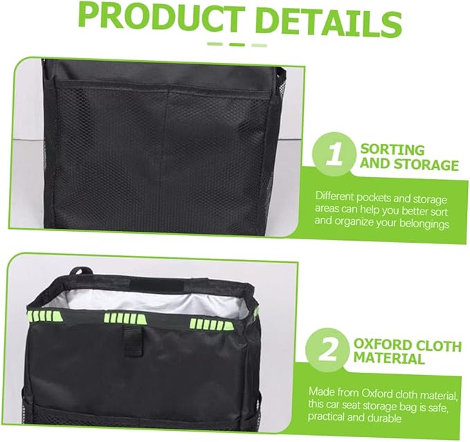 Car Backseat Organizer Large Capacity Vehicle Sundries Storage Bag Durable Space Saving Design for Efficient Automotive Use