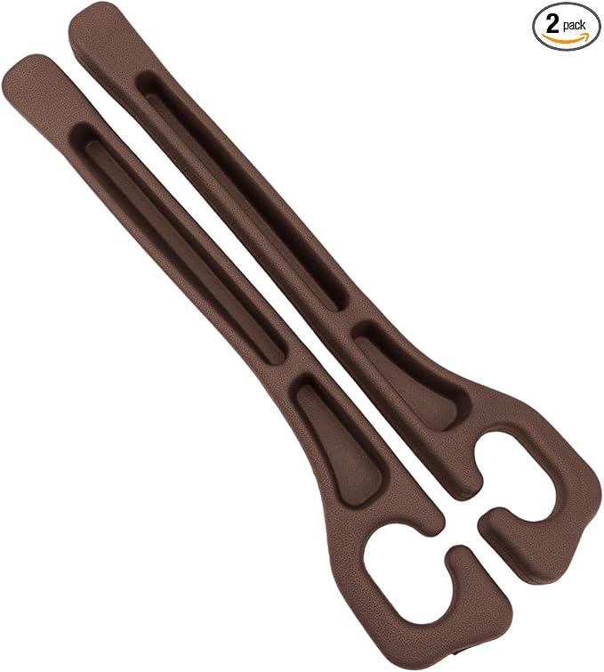 2pcs Car Seat Gap Filler, No Drop Guard Universal Gap Organizer Between Seat and Console Prevents Phone Keys Cards Falling (Brown)