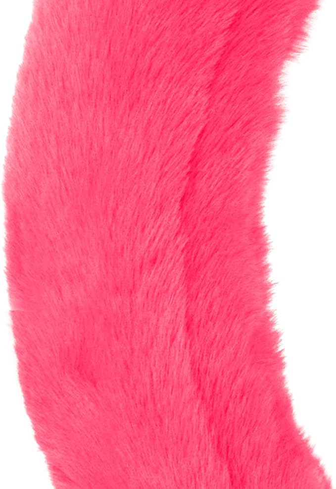 Carbella Faux Fur Steering Wheel Cover for Women – Wool Sheepskin Fluffy Fleece Warm and Cozy Comfort for Hands in Winter, Fits Most Steering Wheel Sizes 14.5 - 15 inch, Hot Pink