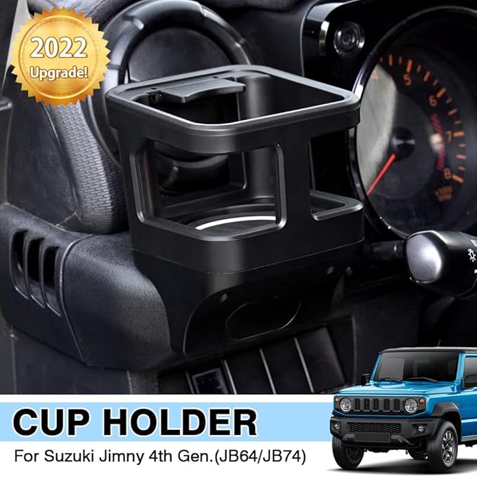 Autorder Custom Fit for Interior Accessories Suzuki Jimny 2019-2025 JB64 JB74 Water Cup Holder Mount Bracket Drinkes Support