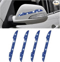 4PCS Bling Car Door Handle Scratch Protector, Crystal Rhinestone Sticker Car Door Edge Guard, Side Rearview Mirror Anti-Collision Strip, Exterior Accessories for Women Men (Blue)