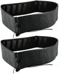2 Black Lace-On Cover Grip Steering Wheel Stretch Vehicle Auto Classic Accessory, Variable