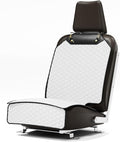 Owleys Premium Leather Car Seat Protector for Child Car Seat Cover from Dirt Scratches (White)