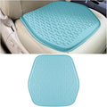 Gel Car Seat Cushion, Soft Cooling Honeycomb Non-Slip Vehicle Seat Bottom Mat for Long Sitting, Breathable Automotive Interior Chair Pad to Reduce Sweat, Universal for Truck SUV RV (Blue)