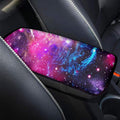 GLENLCWE Purple Galaxy Space Car Armrest Seat Box Cover Auto Center Console Pad Protector Universal Fit