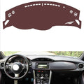 Leather Dashboard Cover Compatible with SubaruSubaru BRZ,Dash Board Cover mat Anti-Slip Sun-Proof and dust-Proof(Brown)