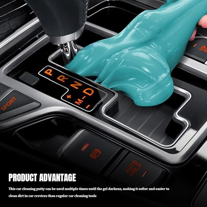 Car Cleaning Gel, Car Cleaning Supplies, Car Cleaning Putty, Universal Car Cleaning Kit Auto Detailing Tools Car Accessories Fit for Automotive, Keyboard, Camera, Printers (Blue, 1PCS)