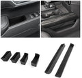 ASZSK for 2022–2026 Silverado&Sierra 1500/2024–2026 Silverado&Sierra 2500HD/3500HD–Full Console w/Bucket Seats Only 4PCS Door Organizer Tray& 2PCS Lower Center Console Organizer Tray