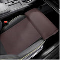 HZEL Car Seat Extender Leg Support Cushion, Lengthen Memory Foam Vehicle Front Seat Leg Support Extension Pad for Driving, Comfortable Automobile Extended Thigh Pillow, Universal Fit (Coffee)