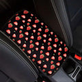 Coldinair Strawberry Universal Car Center Console Pad Soft Armrest Protector Cover Fit for Most Vehicle,SUV,Truck,Car Interior Accessories Decor