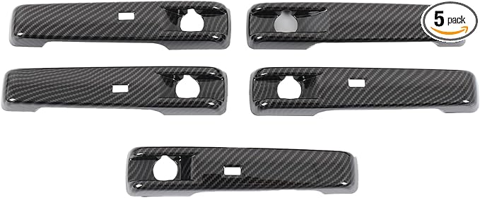 Tumukiw Car Exterior Door Handle Cover Compatible with Mercedes Benz G Class W464 2025+, Car Door Handle Protector Covers Trim with Keyless-Go Anti-Scratch Decoration Accessories (Carbon Fiber)