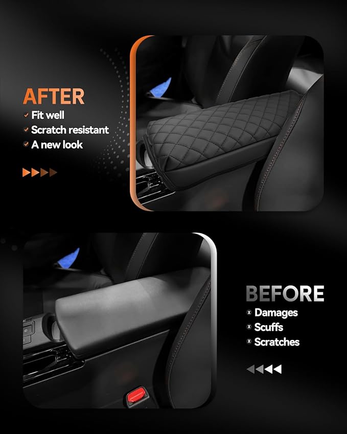 CDEFG for Toyota Prius 2023-2025 2026 Center Console Cover Armrest Box Cover for Prius (LE, XLE, Nightshade Edition, Limited) Accessories Arm Rest Protector