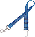 Aerkersun Dog Seat Belt for Car - Adjustable Dog Car Safety Harness, Elastic Cushioning Seatbelt Leash, Reinforced Metal Buckle Anti-Tangle Design, for Small and Medium Pets (Blue)