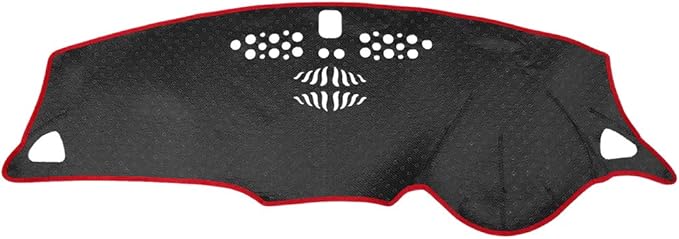 X AUTOHAUX Car Dashboard Cover Nonslip Black Red Dash Cover Mat Pad for Chevrolet Malibu 16-18