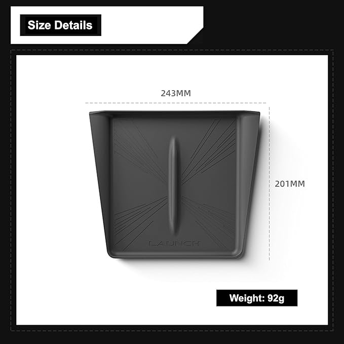 Center Console Wireless Charger Mat Compatible with Tesla Model Y Juniper 2025, Silicone Console Wireless Phone Charging Pad, Wireless Charging Protector for Model Y Accessories (Black)