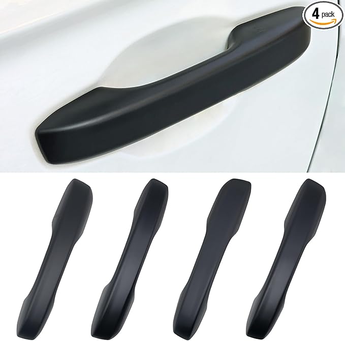 No Adhesive Snap-on Car Door Handle Cover Protector for Honda 11th Gen Civic 2022 2023 2024 2025 2026, Accord CR-V HR-V 2023 2024 2025 2026, Acura Integra 2023~2025 Accessories (3. Matte Black)