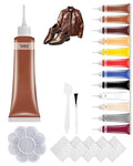 Advanced Leather Repair Gel, 2026 New Leather Repair Kit for Car Seat Vinyl Repair Kit, Professional Leather Repair Coloured Cream Gel, Multifunctional Couch and Jacket Repair Kit (Coffee)