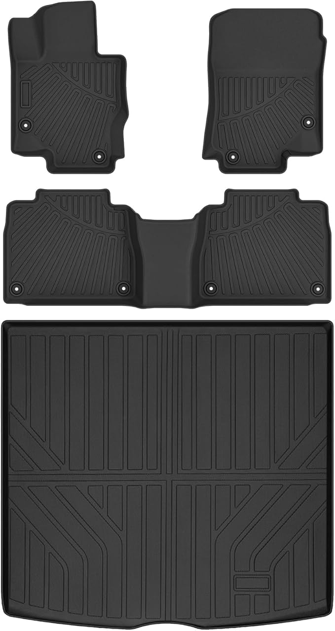 GLE350 Floor Mats - Fit for Mercedes Benz GLE 2020-2025 2026 (No for Coupe/AMG), All Weather Floor Mats & Cargo Liner for GLE350/GLE450 Accessories, Heavy Duty Waterproof