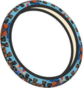 Colorfu -Pit-Bull Neoprene Steering Wheel Covers Women Men Car Accessories, Universal 15 Inch Fit Auto, Suvs, Truck