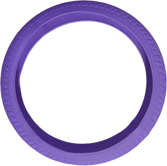 Universal Purple Steering Wheel Cover：13.5 to 15 Inches Stretchable Silicone Anti Skid Steering Wheel Protector Fit for Most Car Models Including Round D Shape or Special Shape