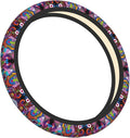 Visages Psychedelic Horror Monster Universal Fit Steering Wheel Cover for Car, Truck, and SUV, Durable Steering Wheel Protection