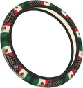 Mexican America Flag Print Universal Fit Steering Wheel Cover for Car, Truck, and SUV, Durable Steering Wheel Protection