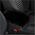 Car Center Console Cover Pad, Fluffy Middle Console Pad Armrest Seat Box Cover, Universal Furry Arm Rest Decoration Protector for Car Truck SUV, Interior Car Accessories (Black)