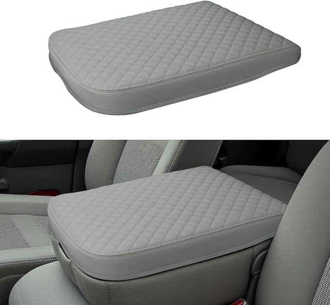 INTGET Center Console Cover for 2002-2012 Dodge Ram 1500 2500 3500 Accessories Interior Middle Armrest Arm Rest ST, SLT, Laramie, Sport, TRX4 Cushion Pad Protector(Fit for Jump Seat Console)