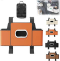 pupken Car Organizers and Storage Box, Car Organizers and Storage Box Behind Set, 4 in 1 Multifunctional Cars Organizer and Storage Back Seat for Hold Phone, Drinks, Handbag, Universal Fit (Orange*1)