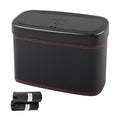 Car Trash Can with Lid,Press-Top Car Trash Bin with 30PCS Cars Trashs Bags,Multi-Function & Small Cars Garbage Can with Suspension Design for Storaging Garbage Fits 4.7 Gal