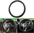 BESULEN Steering Wheel Cover, Anti-Slip and Breathable, Warm in Winter and Cool in Summer, 15 Inch Car Steering Wheel Protector with Grid of The Correction Marker for Men Women