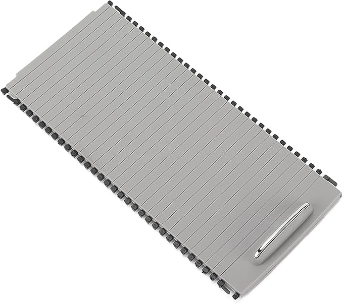 Center Console Roller Cover,Center Console Slide Roller Cup Holder Blind Cover A20468076079051 Replacement for Benz W204 W212(Gray)