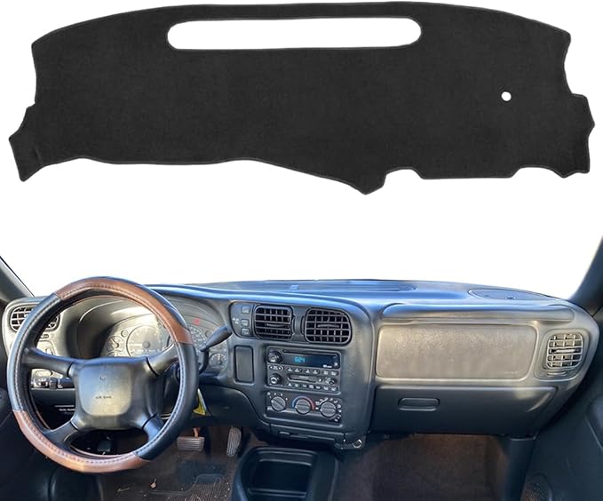 Dash Cover Dashboard Cover Mat Pad for 1998-2004 Chevy Chevrolet S10 Blazer/GMC Jimmy Sonoma (Black) Y39