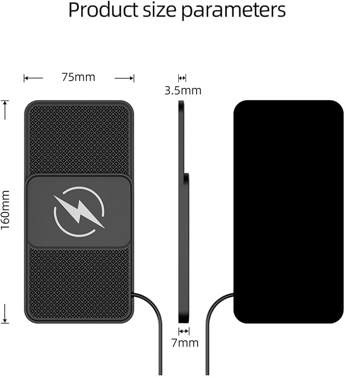 Wireless Car Charger for Toyota Camry AurisAygo Yaris Corolla Supra Highlander, 15w Fast Phone Chargers Charging Pad Non-Slip Essential Electronic Devices for Long-Distance Travel