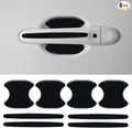 8PCS Car Door Handle Cup Scratch Protector Reflective Sticker - Anti-Scratch Car Door Handle Paint Cover Protective Film Traceless Stickers - Non-Marking Auto Doors Handles Bowl Sticker