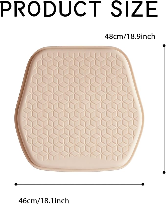 Car Seat Cover Cushion, Seat Protector Pad, Gel Chair Cushion for Front & Back Seats, Universal Non-Slip Breathable Comfortable Chair Covers for Cars SUVs Trucks Office Wheelchair (Pink)