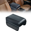 Car Armrest Cushion for Infiniti QX80 2004–2019 2020 2021 2021 2022 2023 2024, PU Leather Center Console Pad with Storage Pockets, Auto Arm Rest Support Protector for Cars, SUVs & Trucks
