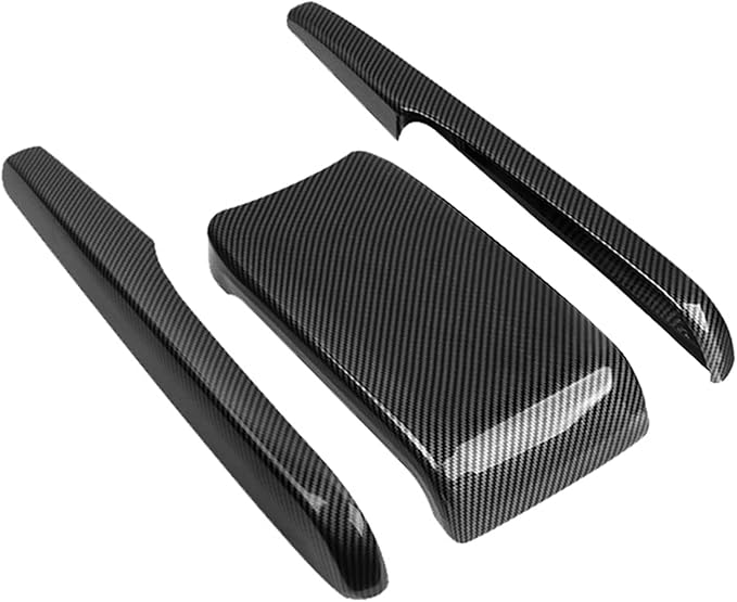 BIBIBO for Honda Civic Carbon Fiber for 10th Gen Civic 2016 2017 2018 2019 2020 2021 Honda Civic Console Armrest Box Cover, Civic Car Interior Arm Rest Cover Civic Armrest Carbon Fiber Cover