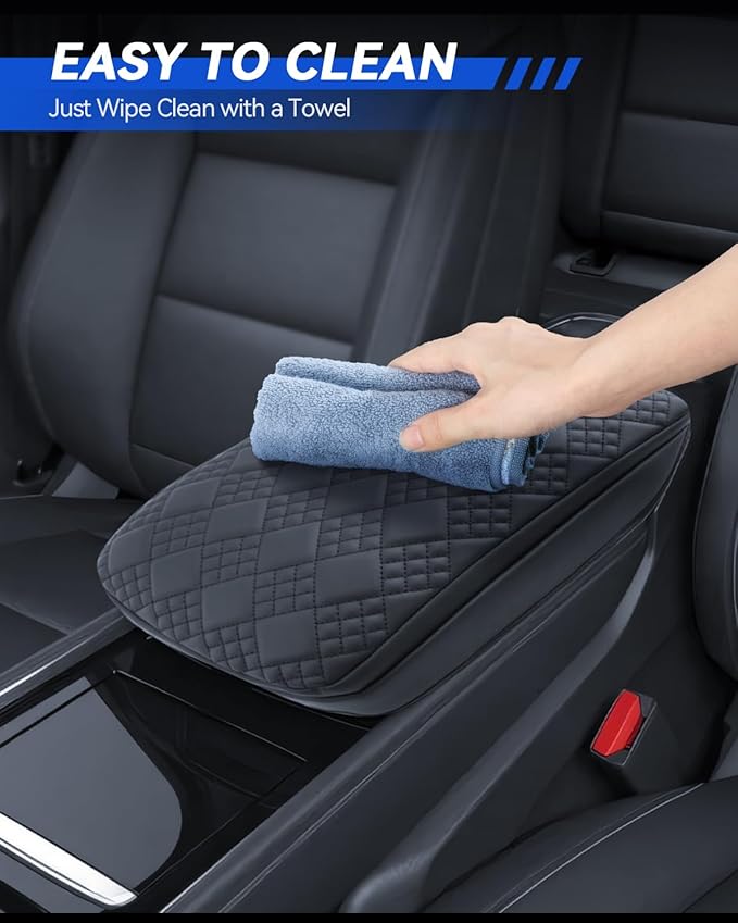 Armrest Cover for 2024 2025 2026 Chevrolet Traverse LT/RS/Z71/High Country Accessories Center Console Middle Lid Pad Protector for Car Elbow Rest-Thickened