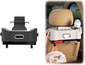SEPSUMMER Multifunctional Car Backseat Organizer with Cup Holder, Tissue Box, Trash Bin & Hooks, 3-in-1 Back Seat Car Organizer for Hold Phones, Snacks, Drinks, and Handbags (Original Model - Black)