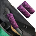 2PCS Car Grab Handle Cover, Soft Velvet Vehicle Door Pull Handle Protector, Anti-Scratch Automotive Interior Grip Gloves Decoration Accessories, Universal for SUV, Sedan, Truck (Purple)