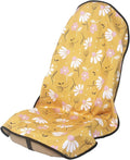 nbnhxnff Sweat Towel Car Seat Cover Protector Front Seats for Gym Workout,Running,Swimming,Beach and Hiking,Waterproof Universal Seat Cover for Car,Trucks,Van & SUV(Yellow Chamomile,1pcs Front Seat)