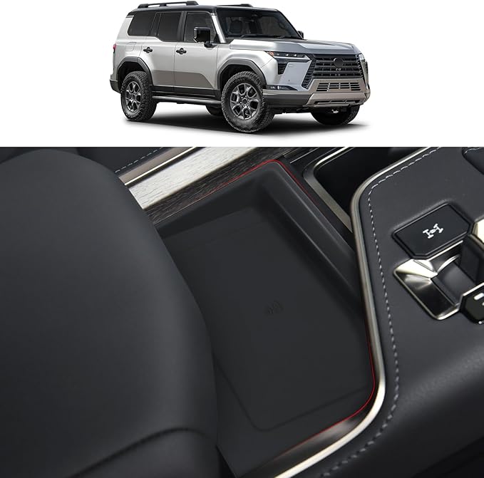 Wireless Charger Silica Gel Pad for 2024 2025 2026 Lexus Gx550 & 550h Car Wireless Charger Electric Non-Slip Silicone Mat Silica Gel Pad (Not a Charging Device) Lexus gx 550 Accessories