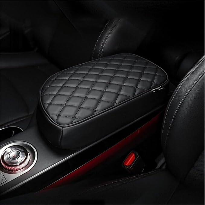 Cnaurda Memory Foam Center Console Cover Cushion Pad Car Armrest Arm Rest Cover Cushion Compatible with Genesis GV70 2022-2024 Accessories (Black)