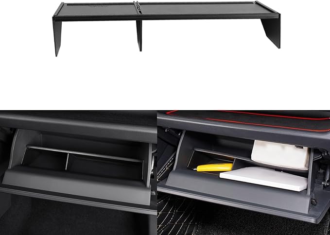 x xotic tech Glove Box Organizer Compatible with Toyota RAV4 2025 2024 2023 2022 2021 2020 2019, Insert Glove Compartment Dividers ABS Interior Center Console Storage Holder Tray Accessories